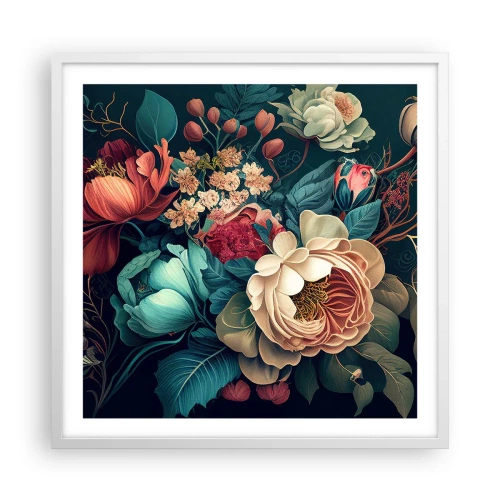 Plakat w białej ramie - XIX-wieczny czar - 60x60 cm