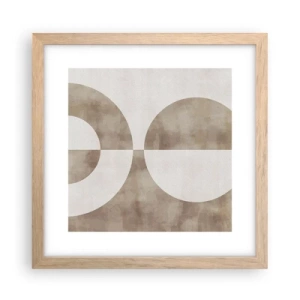 Plakat w ramie jasny dąb - Podobieństwa i różnice - 30x30 cm