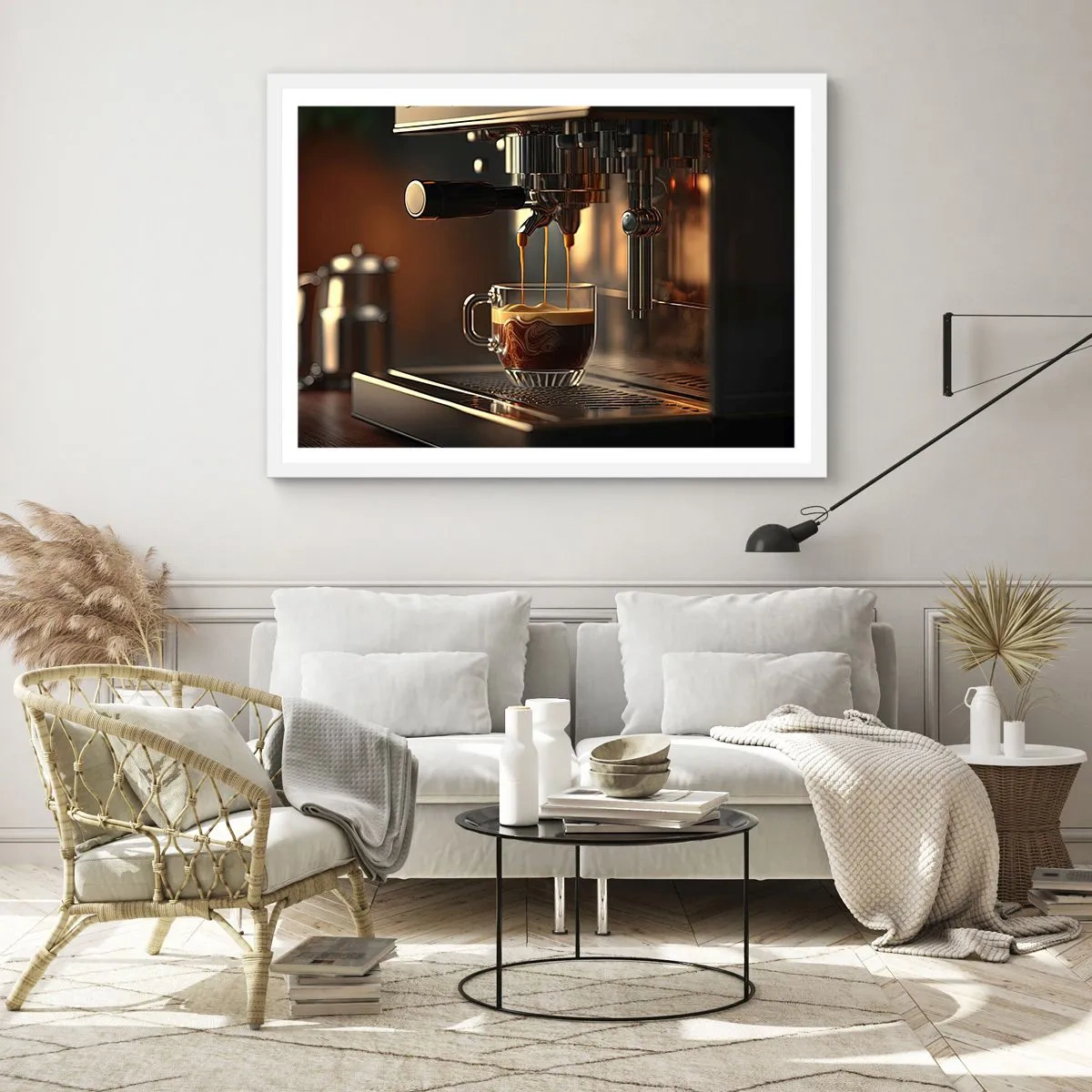 Plakat w białej ramie - Zmysłowa mikstura - 50x40 cm