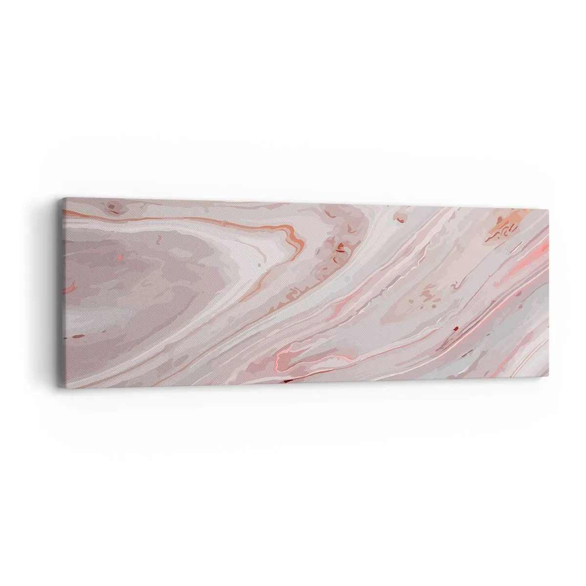 Obraz na płótnie - Różowy w płynie - 90x30 cm