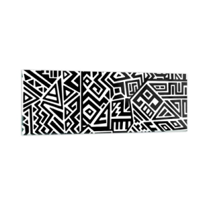 Obraz na szkle - Kompozycja prekolumbijska - 90x30 cm