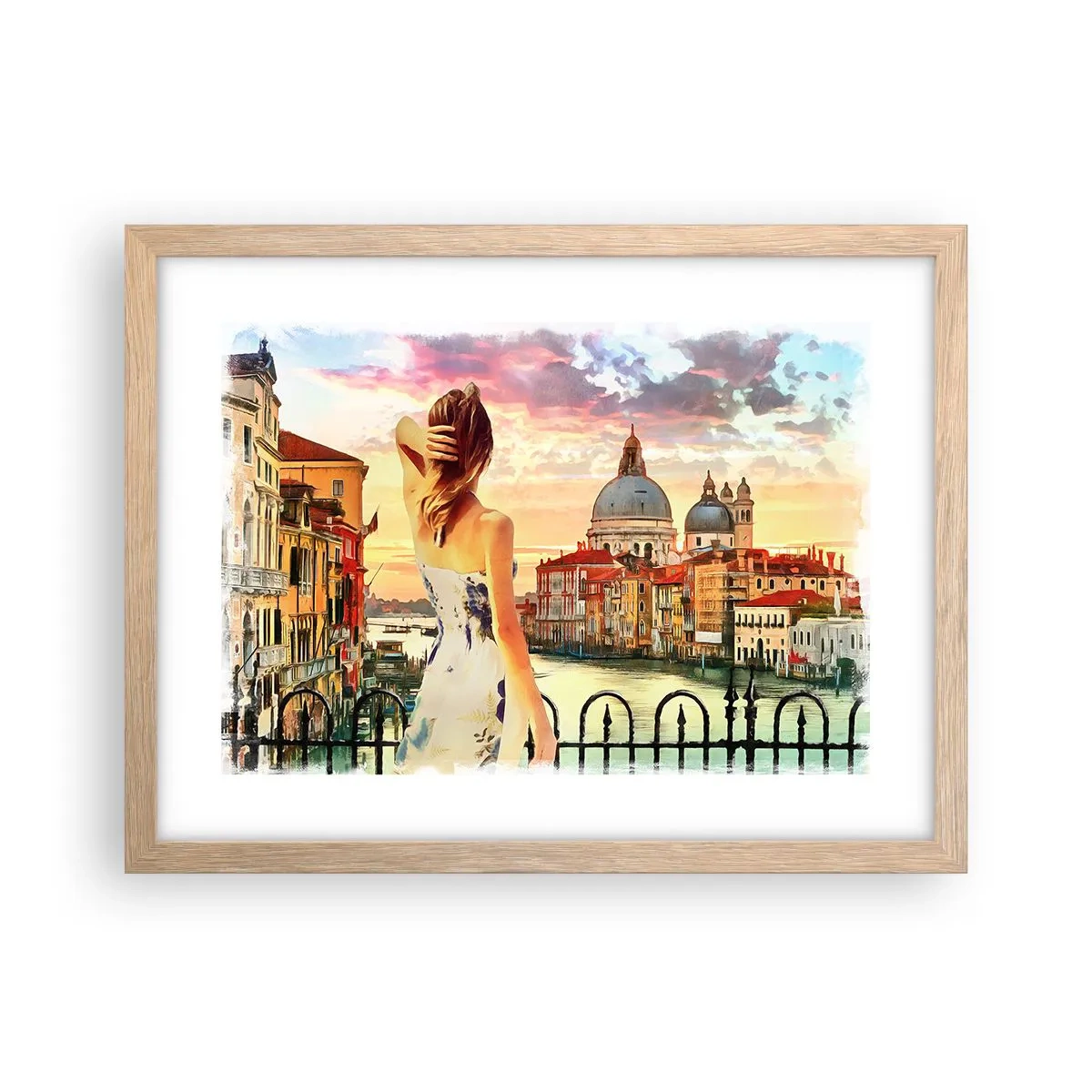 Plakat w ramie jasny dąb - Jak przygoda to tylko w … - 40x30 cm