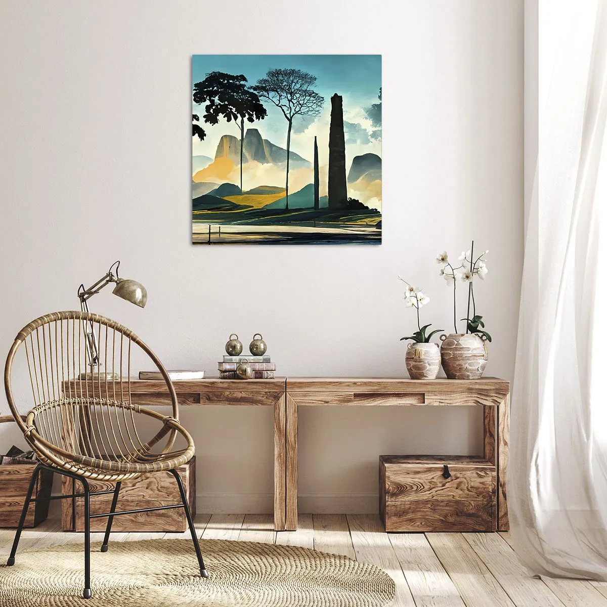 Obraz na płótnie - Wciąż wyżej i wyżej - 70x70 cm