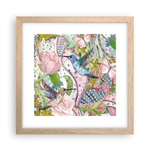 Plakat w ramie jasny dąb - Wplątane w pnączach - 30x30 cm