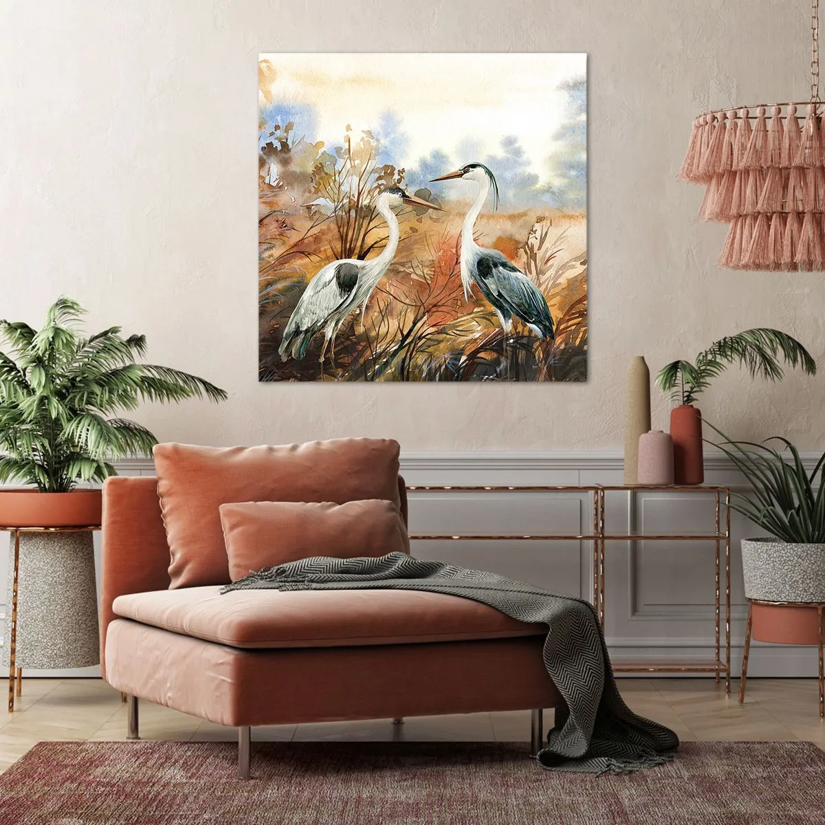 Obraz na płótnie - Dokąd jesienią? - 70x70 cm