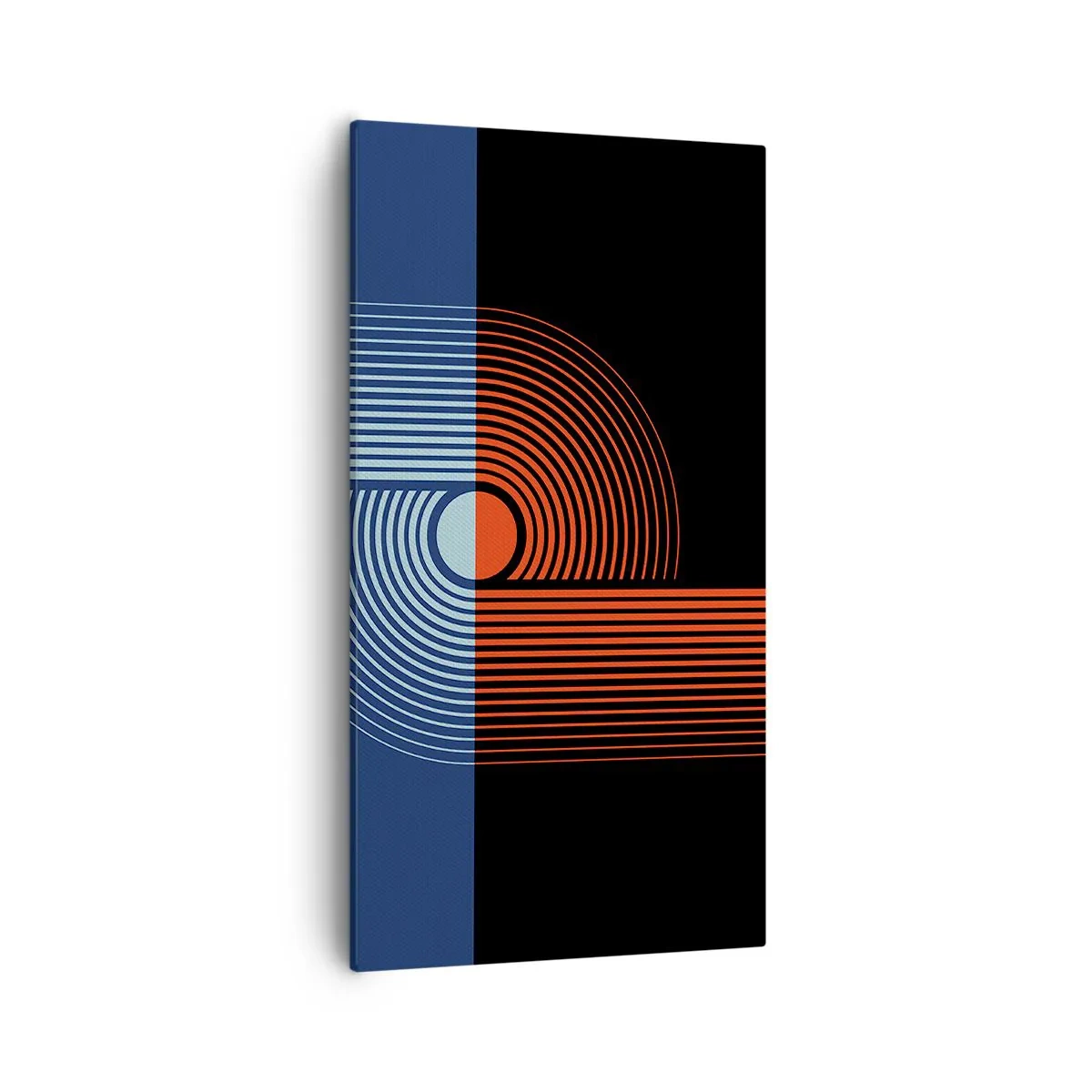 Obraz na płótnie - W geometrycznym uścisku - 55x100 cm