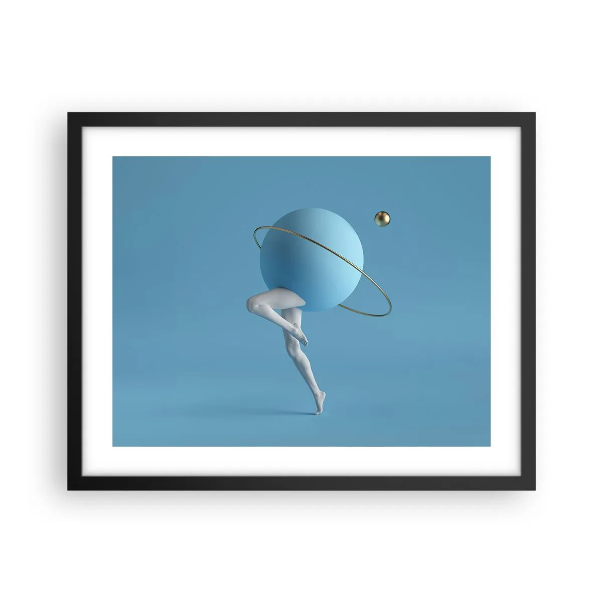 Plakat w czarnej ramie - A planety szaleją - 50x40 cm