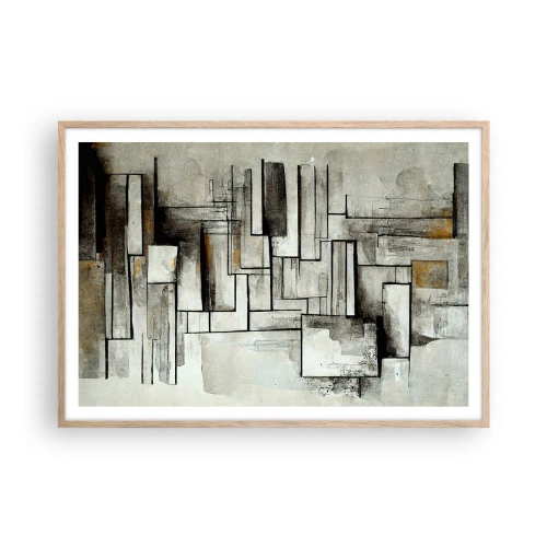 Plakat w ramie jasny dąb - Siła prostoty - 100x70 cm