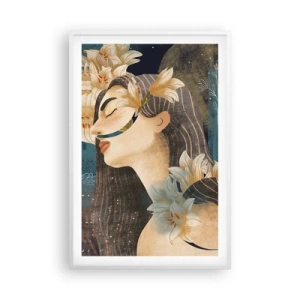 Plakat w białej ramie - Baśń o królewnie z liliami - 61x91 cm