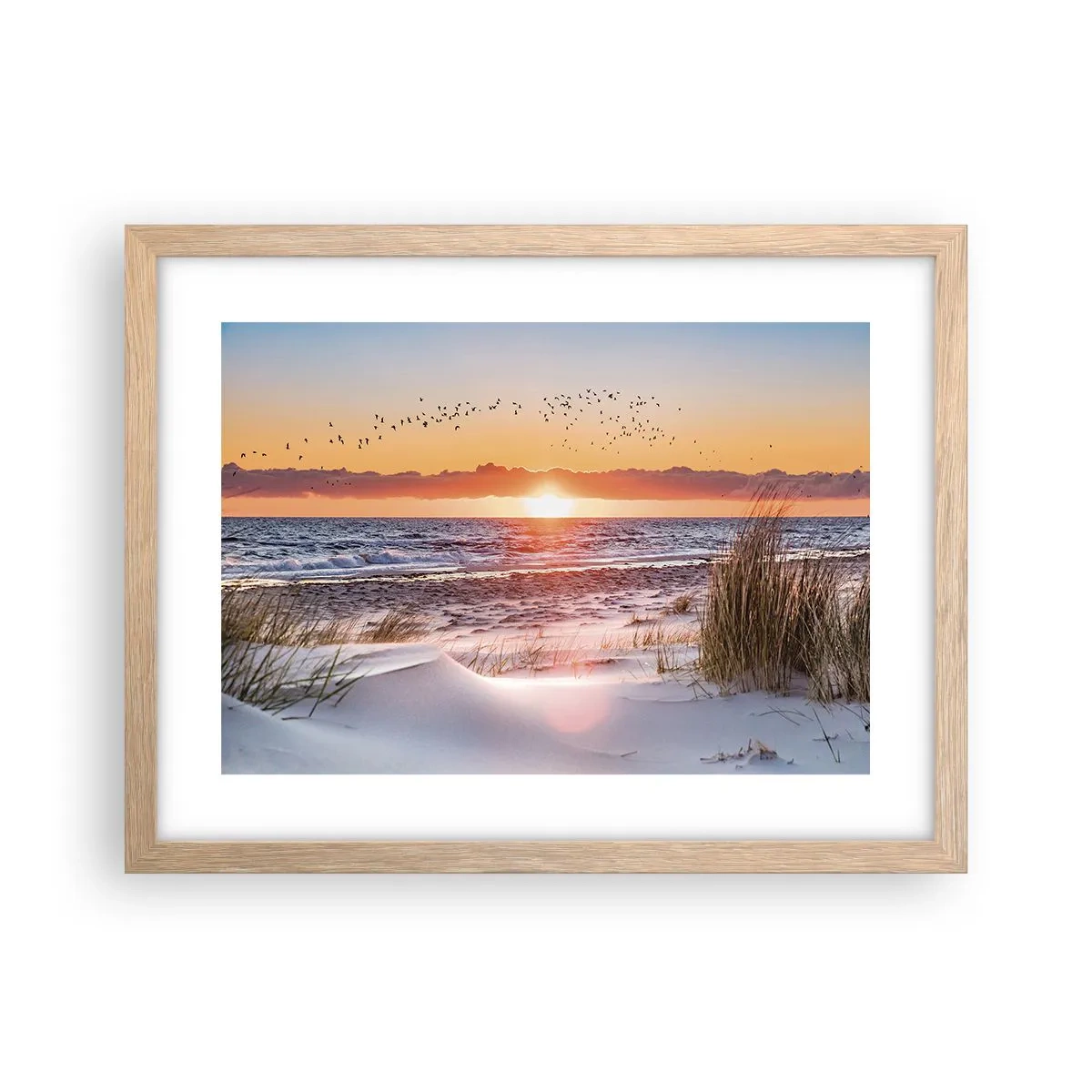 Plakat w ramie jasny dąb - Pejzaż horyzontalny - 40x30 cm