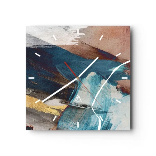 Zegar ścienny - Z rozmachem i energicznie - 40x40 cm