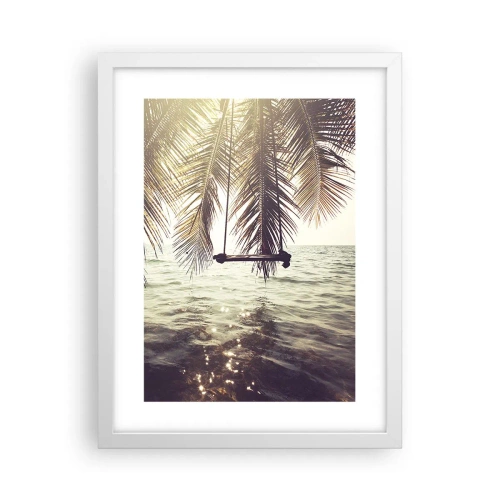 Plakat w białej ramie - Można bujać w obłokach do woli - 30x40 cm
