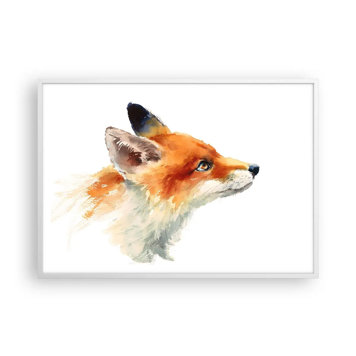 Plakat w białej ramie - Ostrożności nigdy za wiele - 100x70 cm