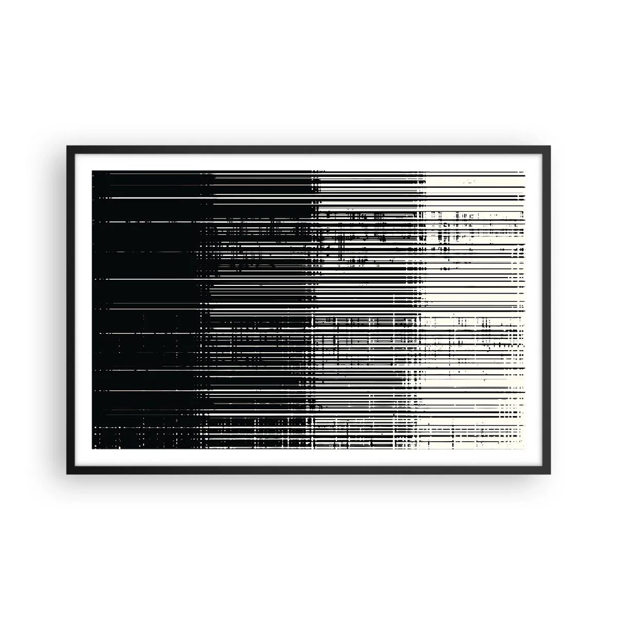 Plakat w czarnej ramie - Fale i drgania - 91x61 cm