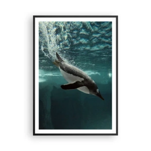 Plakat w czarnej ramie - Witaj w moim świecie - 70x100 cm