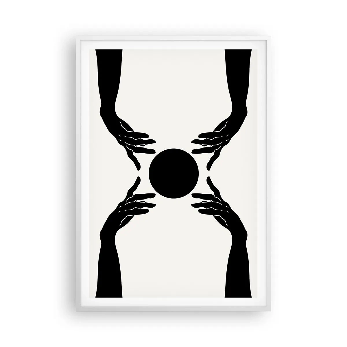 Plakat w białej ramie - Tajemny znak - 70x100 cm