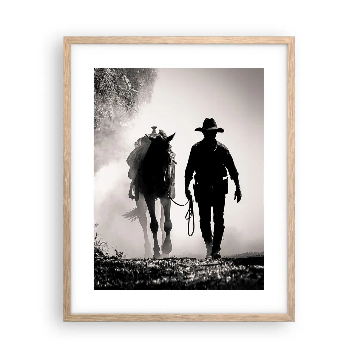 Plakat w ramie jasny dąb - Teksański poranek - 40x50 cm