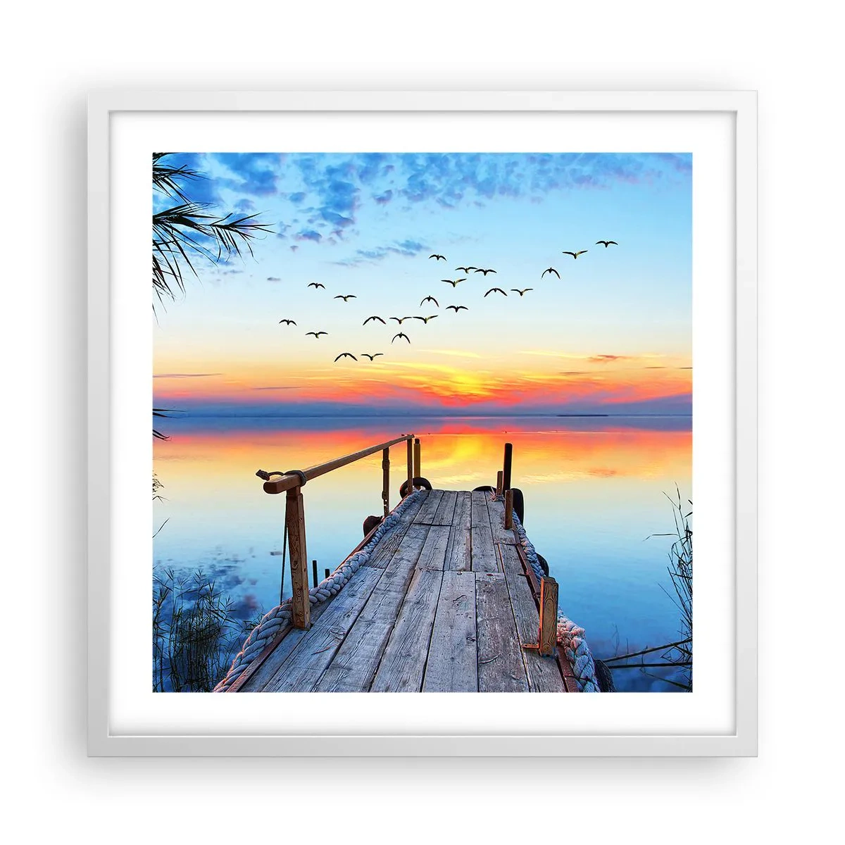 Plakat w białej ramie - Pora wracać… - 50x50 cm