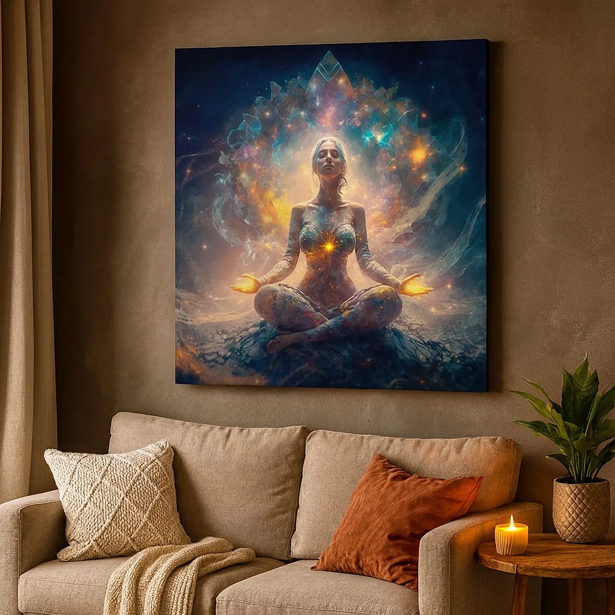 Obraz na płótnie - Przepływ dobrej energii - 30x30 cm