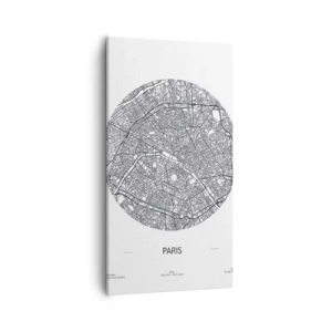 Obraz na płótnie - Anatomia Paryża - 55x100 cm