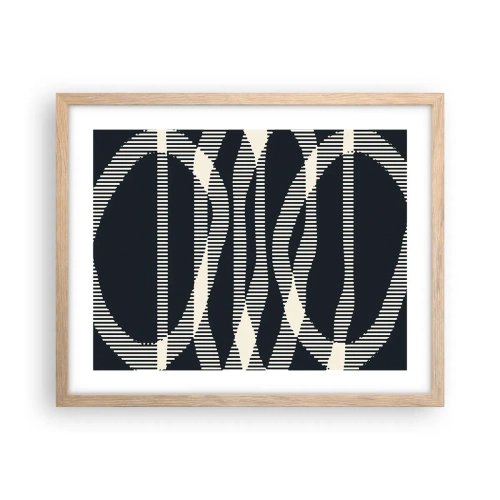 Plakat w ramie jasny dąb - Próba przełamania ciemności - 50x40 cm