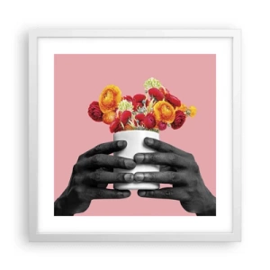 Plakat w białej ramie - Apoteoza życia - 40x40 cm