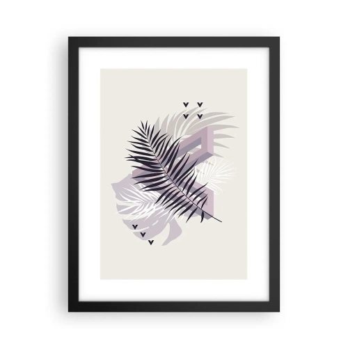 Plakat w czarnej ramie - Cień cienia - 30x40 cm