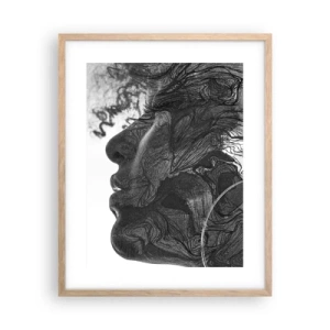 Plakat w ramie jasny dąb - Zaplątana w marzeniach - 40x50 cm
