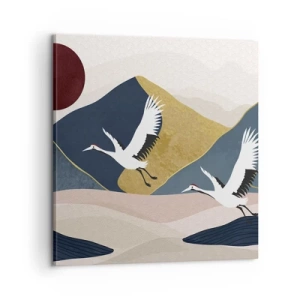 Obraz na płótnie - I znowu ZLECIAŁ dzień - 60x60 cm