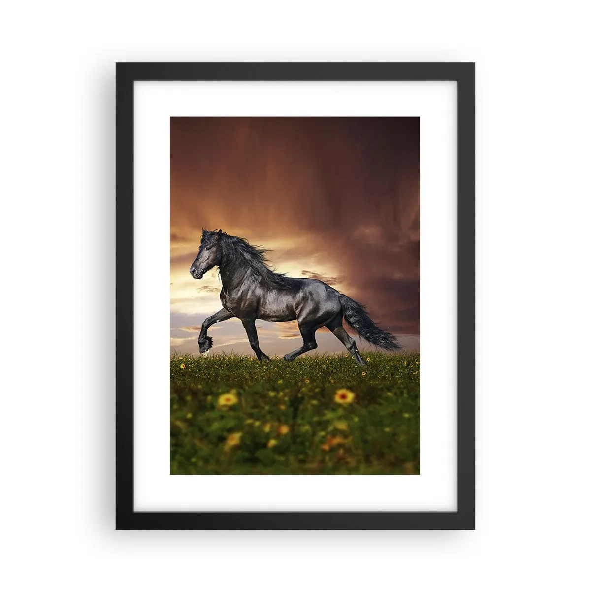 Plakat w czarnej ramie - Czarny książę - 30x40 cm