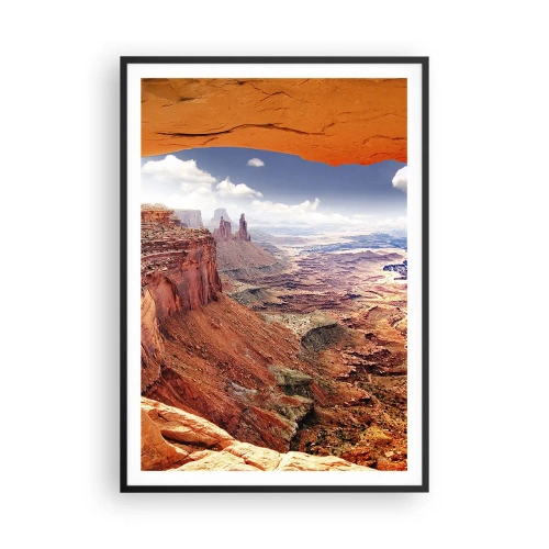 Plakat w czarnej ramie - Wyrzeźbione przez samą naturę - 70x100 cm