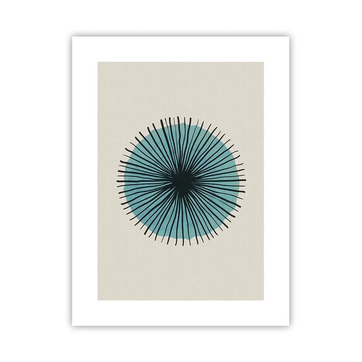Plakat - Promieniście na błękicie - 30x40 cm