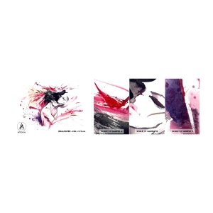 Fototapeta Próbka Samoprzylepna Deluxe Sticker - Miłosne spełnienie - Abstrakcja, Kobieta I Mężczyzna, Miłość - 100x30 cm