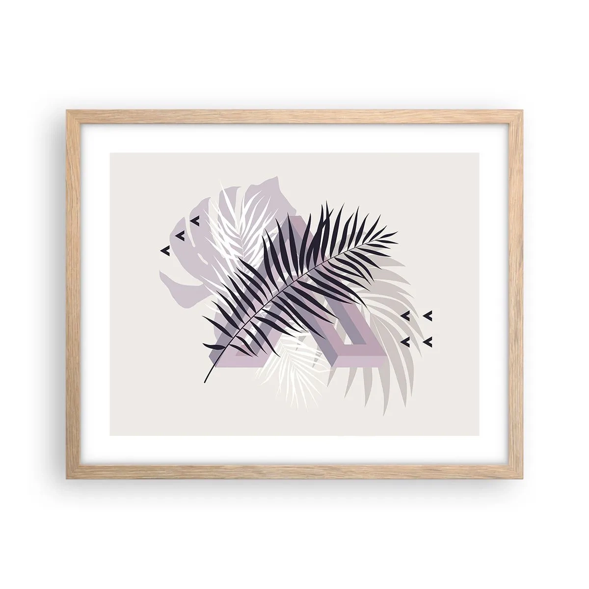 Plakat w ramie jasny dąb - Cień cienia - 50x40 cm