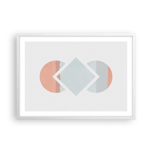 Plakat w białej ramie - Sytuacja jest jasna - 70x50 cm