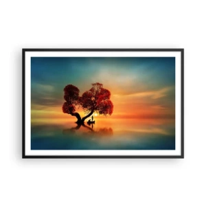 Plakat w czarnej ramie - Oddaleńcy i ciszyzna bezświata - 91x61 cm