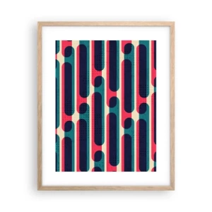 Plakat w ramie jasny dąb - W głąb i do przodu - 40x50 cm