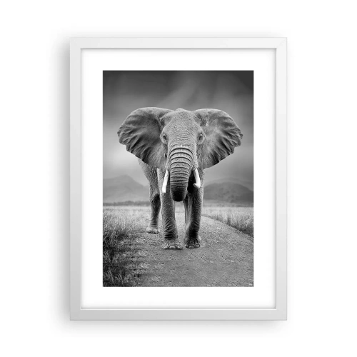Plakat w białej ramie - Gospodarz wita - 30x40 cm