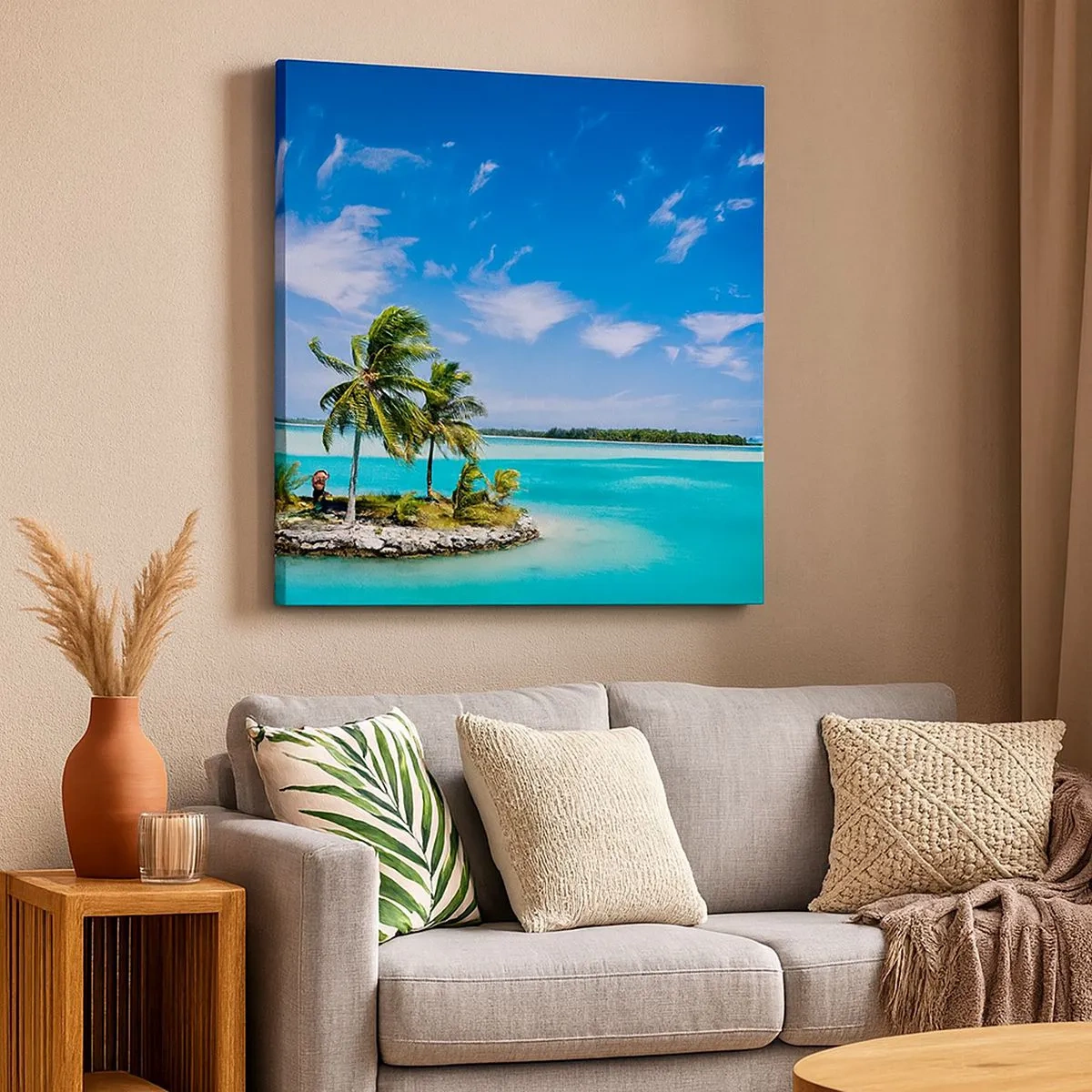 Obraz na płótnie - Raj na ziemi - 30x30 cm