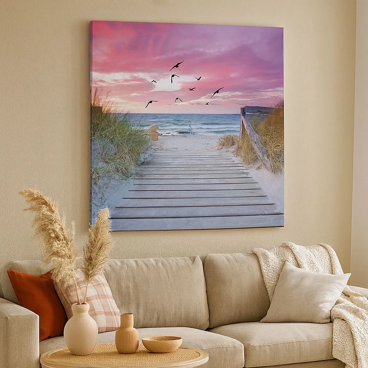 Obraz na płótnie - Bałtycka impresja - 30x30 cm