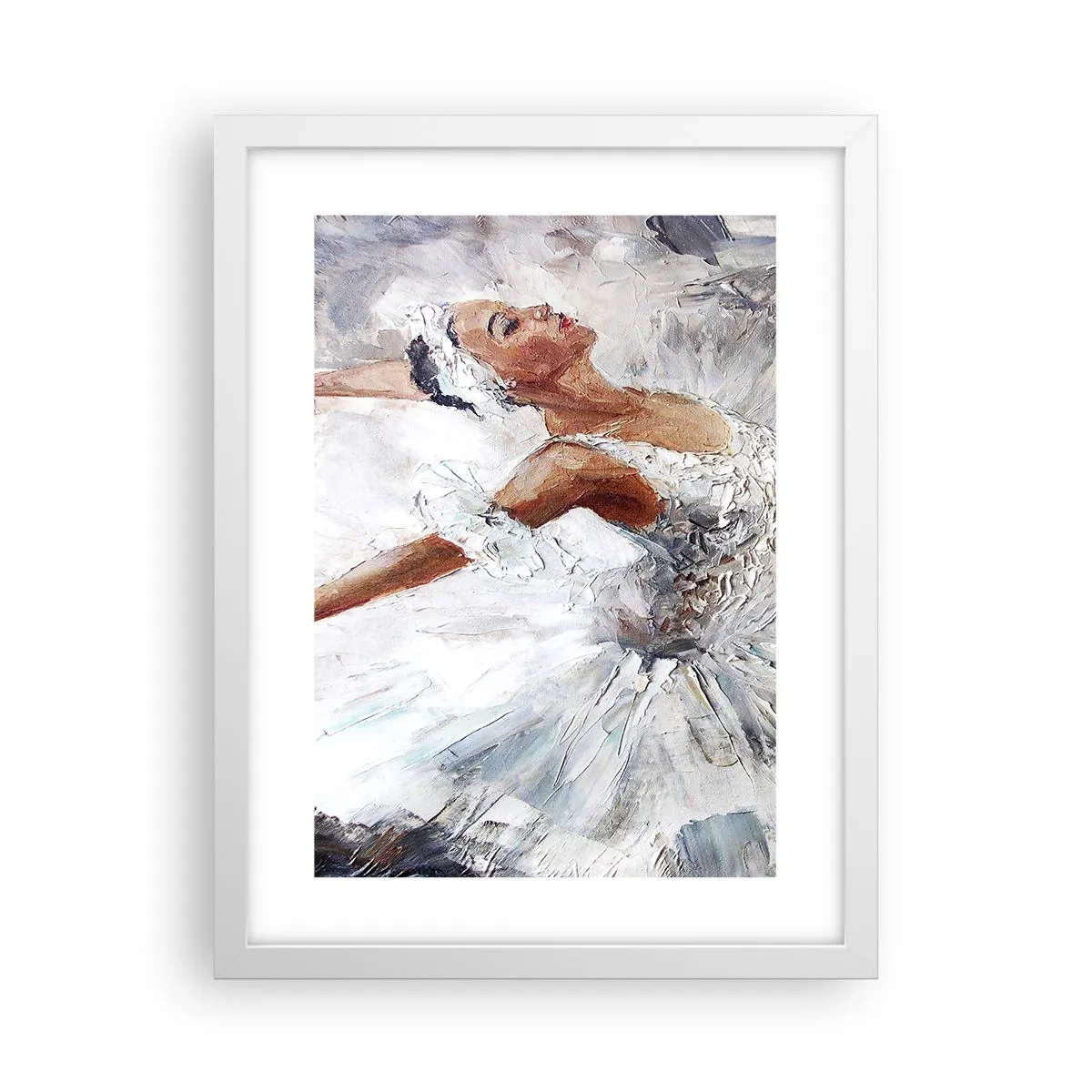 Plakat w białej ramie - Delikatna i lekka jak tiul - 30x40 cm