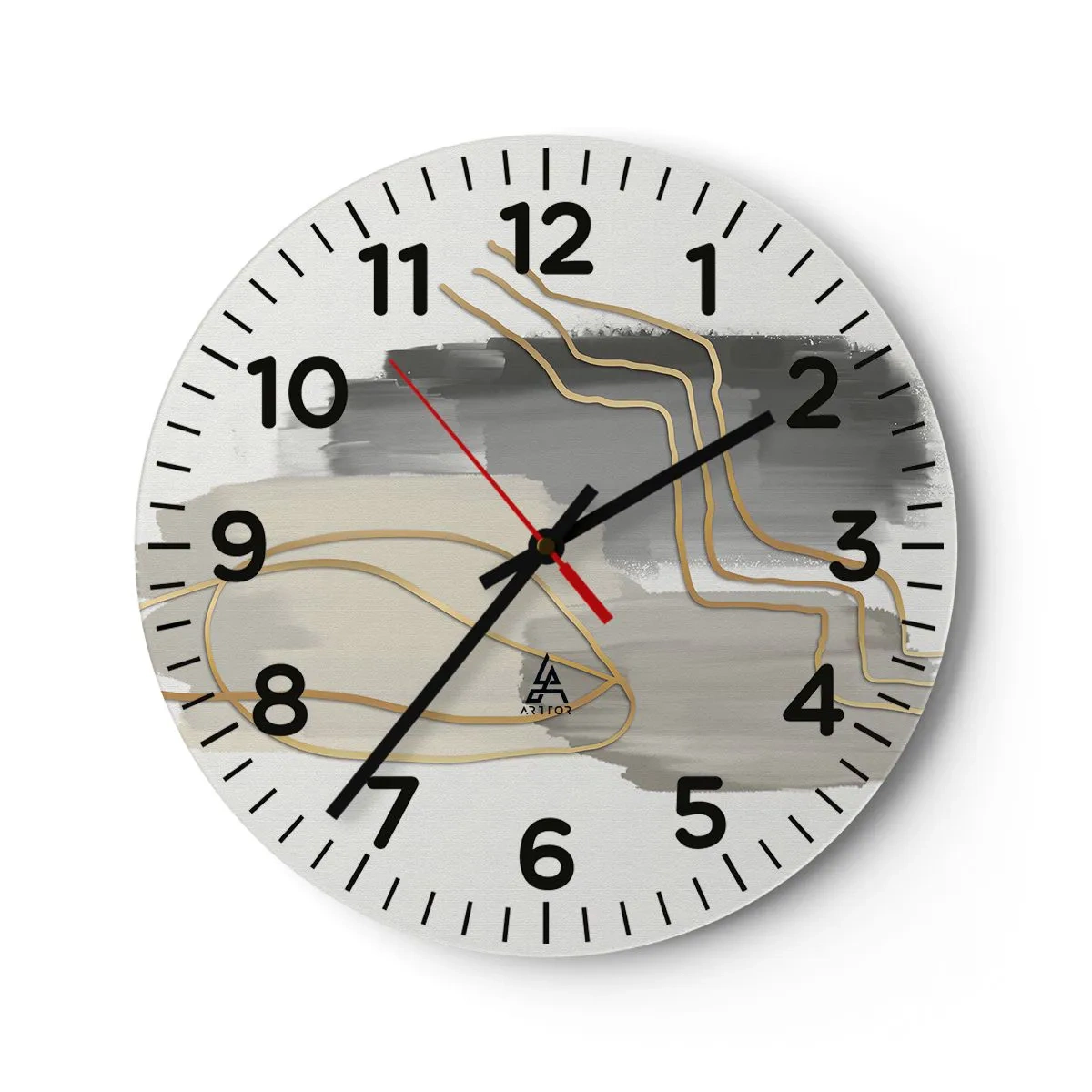 Zegar ścienny - Trwanie i ruch - 40x40 cm