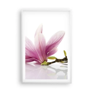 Plakat w białej ramie - Delikatne jak powiew wiosny - 61x91 cm