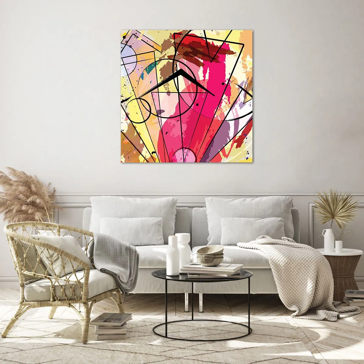 Obraz na szkle - Eksplozja - 60x60 cm