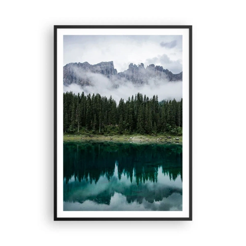 Plakat w czarnej ramie - Cicho, cicho, nie budźmy wody spiącej… - 70x100 cm