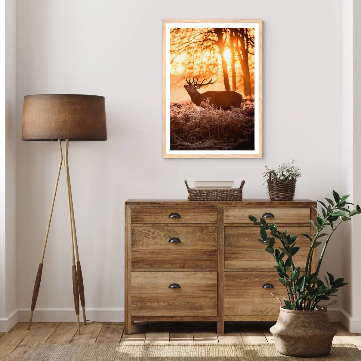 Plakat w ramie jasny dąb - Marzenie myśliwego - 70x100 cm