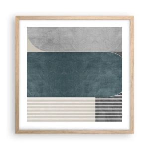 Plakat w ramie jasny dąb - Kompozycja na poziomie - 50x50 cm