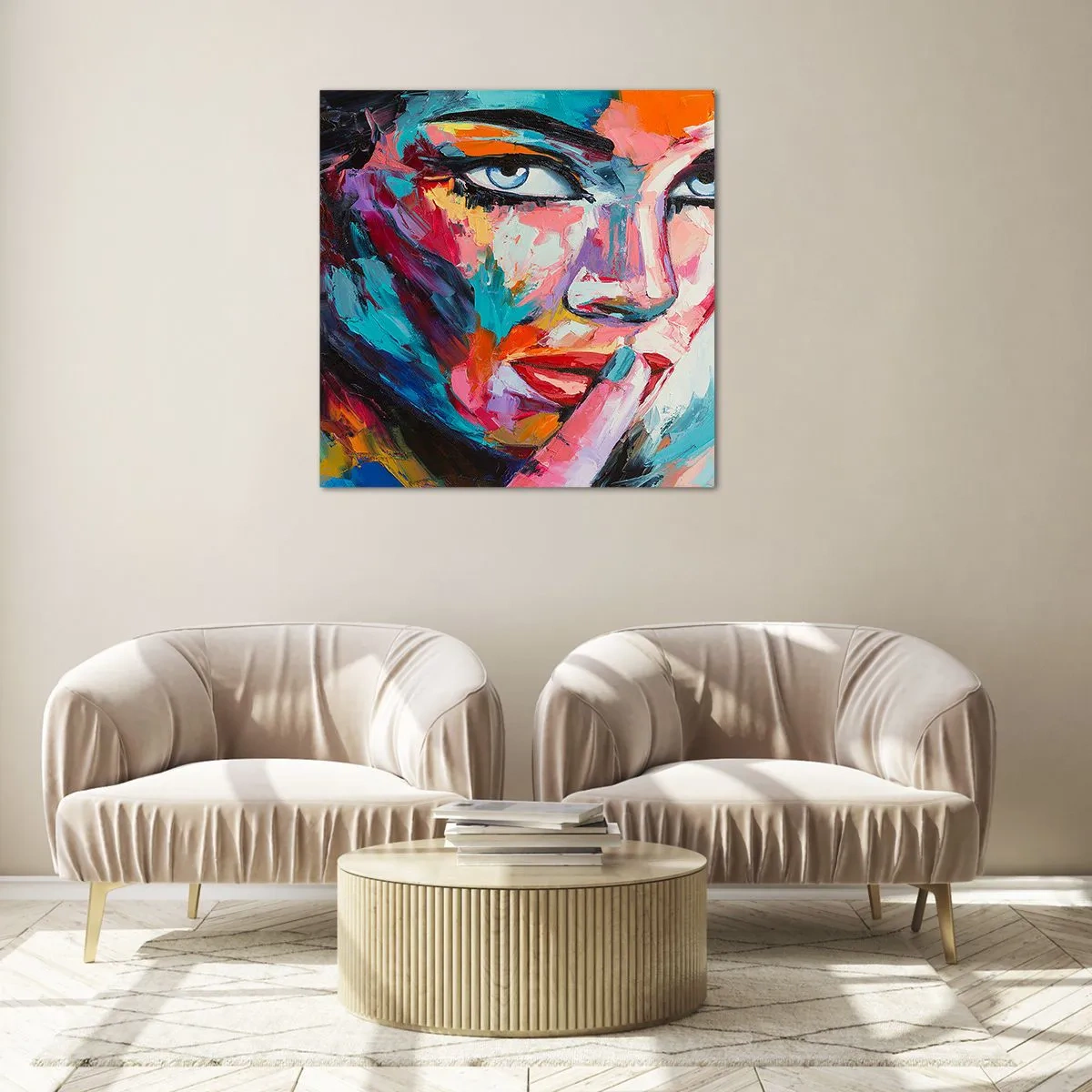 Obraz na szkle - Nasza pierwsza tajemnica - 60x60 cm