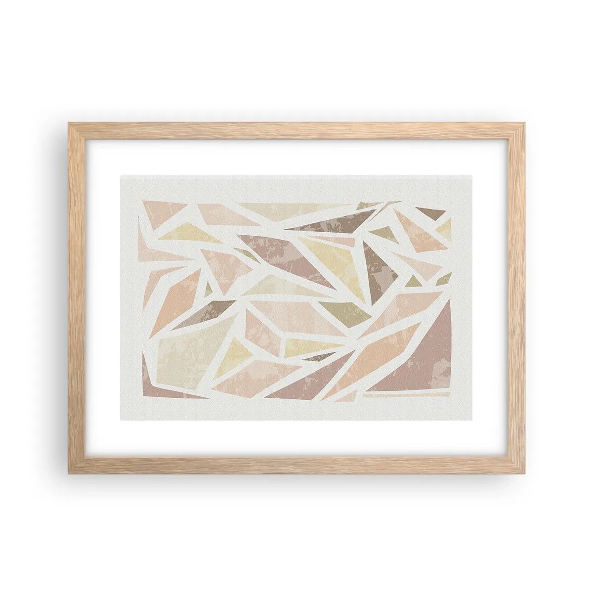 Plakat w ramie jasny dąb - Kompozycja witrażowa - 40x30 cm