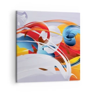 Obraz na płótnie - Taniec żywiołów - 50x50 cm